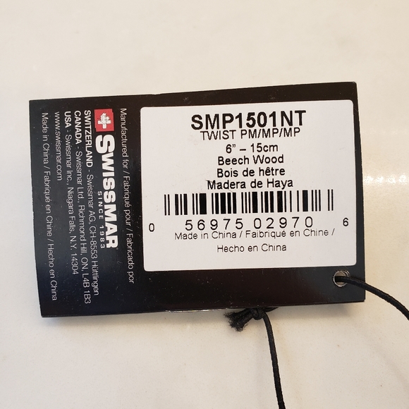 Brand new Swissmar Twist Beech Wood Pepper Mill Grinder - Picture 5 of 8